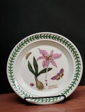 1972 The Botanic Garden Meadow Saffron 7.25" Bread Plate